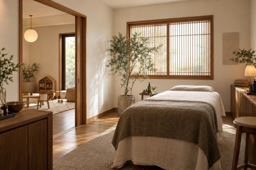 ことのは facial spaの施術スペース
