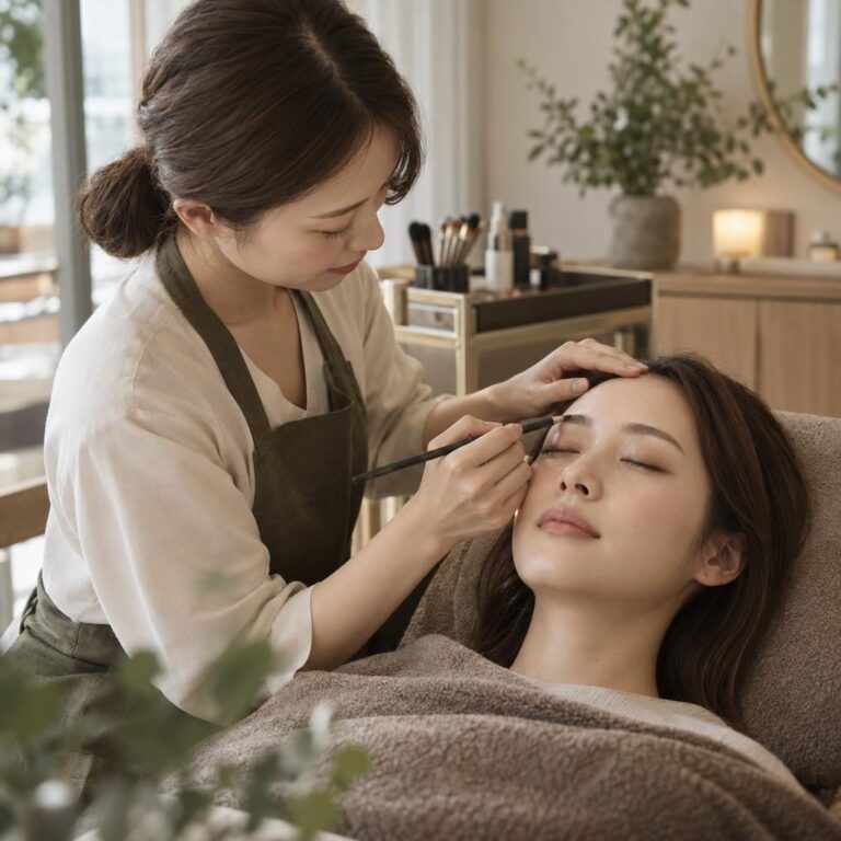 mayu to meの施術の様子