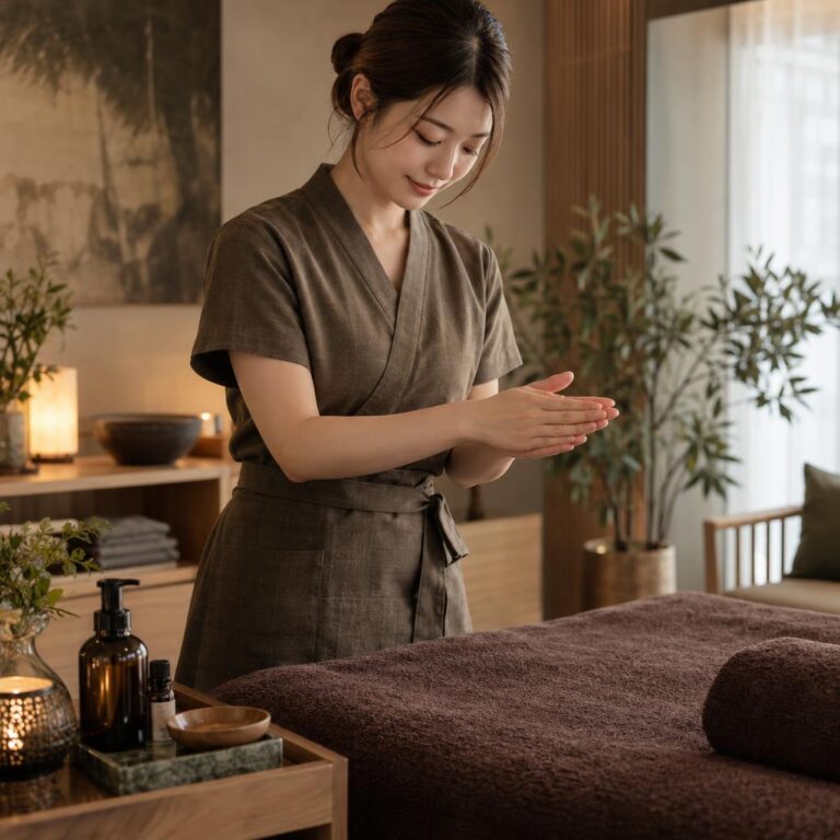 body room 凪の施術の様子