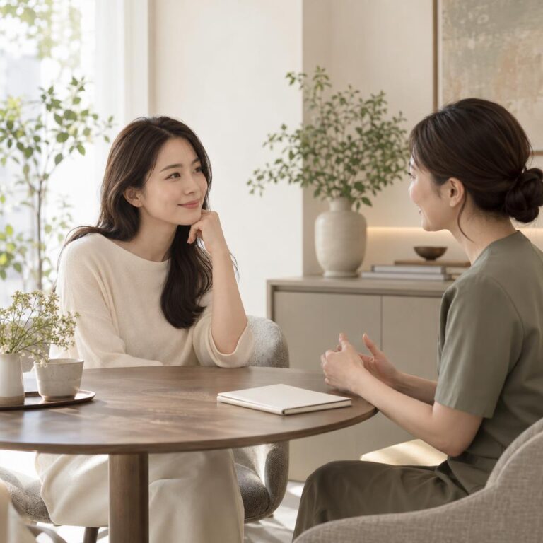 SEN facial salonの施術の様子